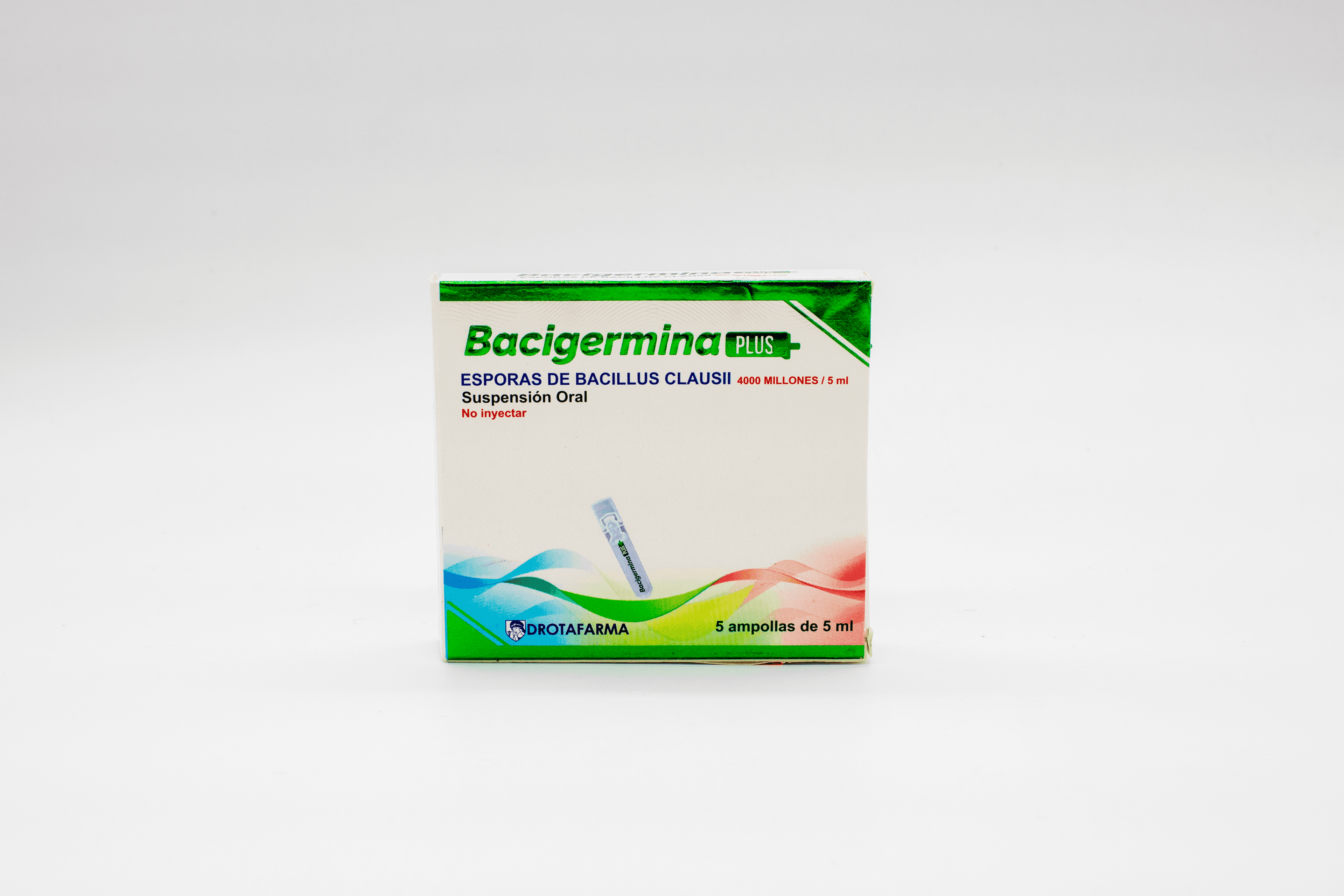 BACIGERMINA PLUS: Bacigermina Plus es un probiótico avanzado, formulado para restaurar y mantener una flora intestinal saludable. Ideal como complemento en tratamientos con antibióticos, episodios de diarrea, o simplemente para fortalecer tu sistema digestivo.